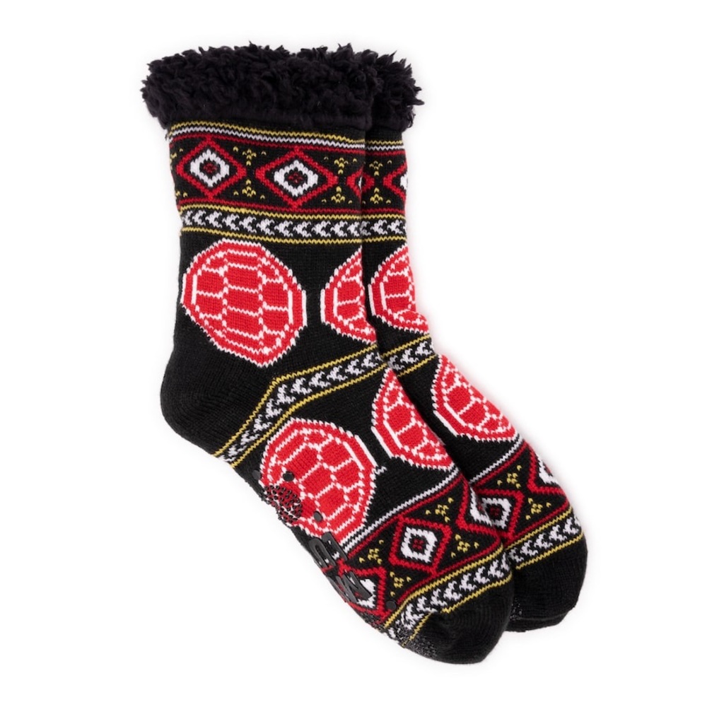 NWOT MUK LUKS Muk Luks Black Maryland Terrapins Terps Team Game Day Cabin Socks